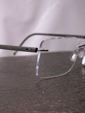 Silhouette Titan Frameless Dark Gray Eyeglasses Made in Austria